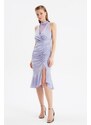 Trendyol Lilac krajkové detailní šaty