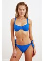 Trendyol Sax-textured Underwire Bikini Top