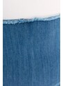 Trendyol Curve Blue High Waist Slim Denim Skirt