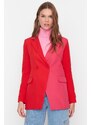 Trendyol Red Two Color Lined Blazer Woven Jacket