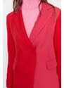 Trendyol Red Two Color Lined Blazer Woven Jacket