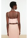 Trendyol Salmon Strapless Bustier