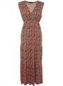 Trendyol Curve Vícebarevné A-line Květinový vzor Pletené šaty