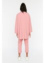 Trendyol Pale Pink Belted Jacket-Pants Woven Suit