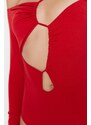 Trendyol Red Collar Detailed Bodysuit