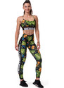 Nebbia High-waist performance legíny 567 jungle green XS