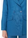 Trendyol Blue Woven Buttoned Blazer Jacket