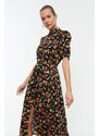 Dámské šaty Trendyol MultiColored BeltEd Shirt Dress