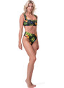 Nebbia High-energy retro bikini - vrchní díl 553 jungle green M