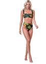 Nebbia High-energy retro bikini - vrchní díl 553 jungle green M