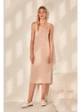 Trendyol Beige, soft, knitted 2-piece suit, knitted house dress