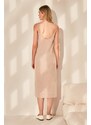 Trendyol Beige, soft, knitted 2-piece suit, knitted house dress