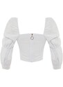 Dámský crop top Trendyol Ruffle detailed