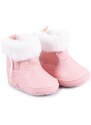 Dětské zimní boty Yoclub Yoclub_Velcro_Strappy_Girls'_Boots_OBO-0185G-0500_Pink