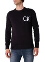 Calvin Klein Mikina Eo/ Ck Logo Swtr, Bae - Pánské