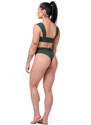 Nebbia Miami retro bikini - vrchní díl 553 dark green S