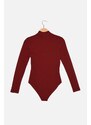 Dámský top Trendyol TWOAW21BD0008/burgundy