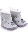 Dětské zimní boty Yoclub Yoclub_Velcro_Strappy_Boys'_Boots_OBO-0196C-6600_Grey