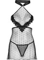 LivCo Corsetti Fashion Tričko Manirtam + tanga ZDARMA! Černá