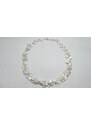 Perlový náhrdelník z bílých keshi perel