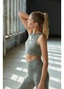 Trendyol Khaki Seamless/Seamless Lightly Supported/Shaping Knitted Sports Bra