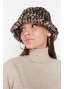 Trendyol Mink Leopard Bucket Women's Hat