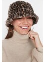 Trendyol Mink Leopard Bucket Women's Hat