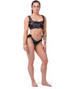 Nebbia Bikini Active Black - vrchní díl 554 volcanic black S