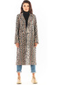 Awama Woman's Coat A368 Navy Blue