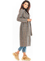 Awama Woman's Coat A368 Navy Blue