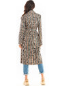 Awama Woman's Coat A368 Navy Blue