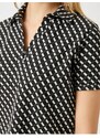 Koton Polo T-shirt - Black - Regular fit