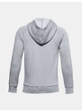 Under Armour Mikina Ua Rival Cotton Fz Hoodie-Gry - Kluci