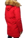 DSTREET Pánská bunda parka zimní červená