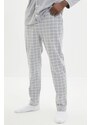 Trendyol Gray Regular Fit Piping Detailed Knitted Pajamas Set