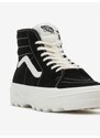 Černé dámské kotníkové kožené tenisky VANS UA Sentry SK8-Hi - Dámské