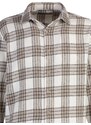Trendyol Men's Brown Regular Fit Woodcut Plaid Shirt