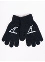 Yoclub Kids's Boys' Five-Finger Gloves RED-0012C-AA5A-018