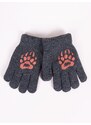 Yoclub Kids's Gloves RED-0200C-AA5A-006