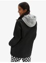 Šedo-černá dámská bunda s kapucí VANS Riley - Dámské