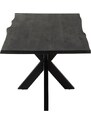 Černý mangový jídelní stůl J-line Gary 180 x 90 cm
