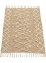 Béžový bavlněný koberec J-line Zina 90 x 60 cm