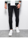 Ombre Clothing Pánské džínové kalhoty jogger 907P - černé