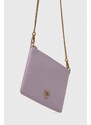 Kožená kabelka Pinko fialová barva, 100455.A0F1