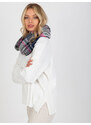 Fashionhunters Šedo-růžové dámské kostkované zimní kalhoty