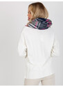 Fashionhunters Šedo-růžové dámské kostkované zimní kalhoty