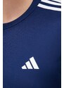 Tréninkové tričko adidas Performance Training Essentials tmavomodrá barva, s aplikací