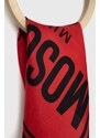 Hedvábný kapesníček Moschino x Smiley červená barva