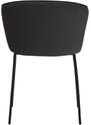 Černá koženková jídelní židle Teulat Add