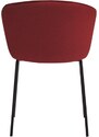 Červená látková jídelní židle Teulat Add